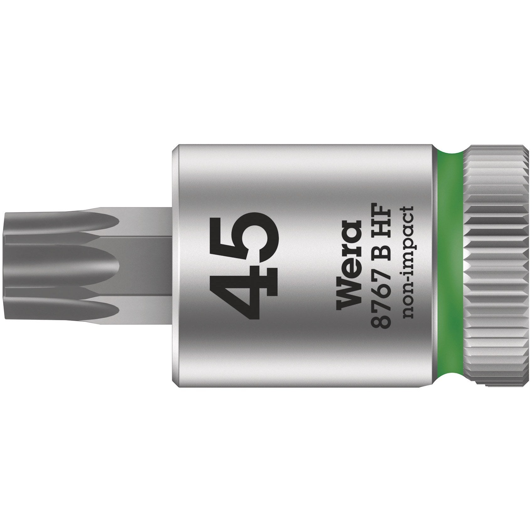 Wera 8767 B HF TORX® Zyklop bit socket with holding function, 3/8" drive, TX 45 x 38.5