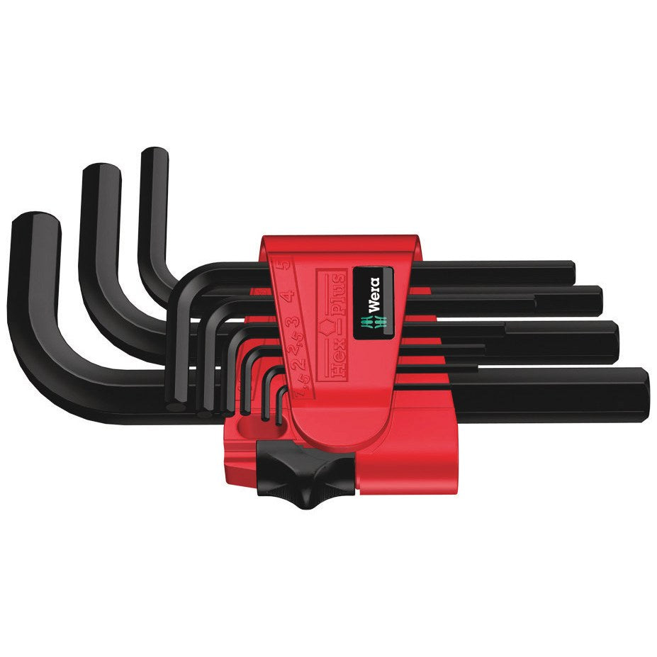 Wera 950/9 Hex-Plus 7 L-key set, metric, BlackLaser, 9 pieces