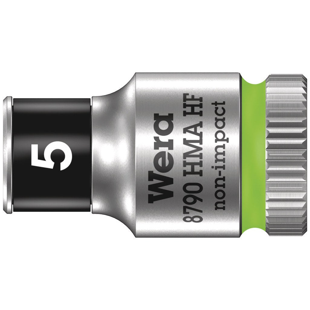 Wera 8790 HMA HF Zyklop socket with 1/4" drive with holding function, 5 x 23 mm