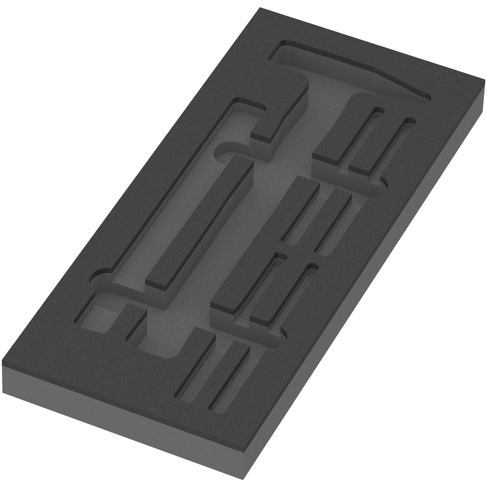 Wera 9882 Foam insert hammer set 1, empty, 172 x 30 x 392 mm