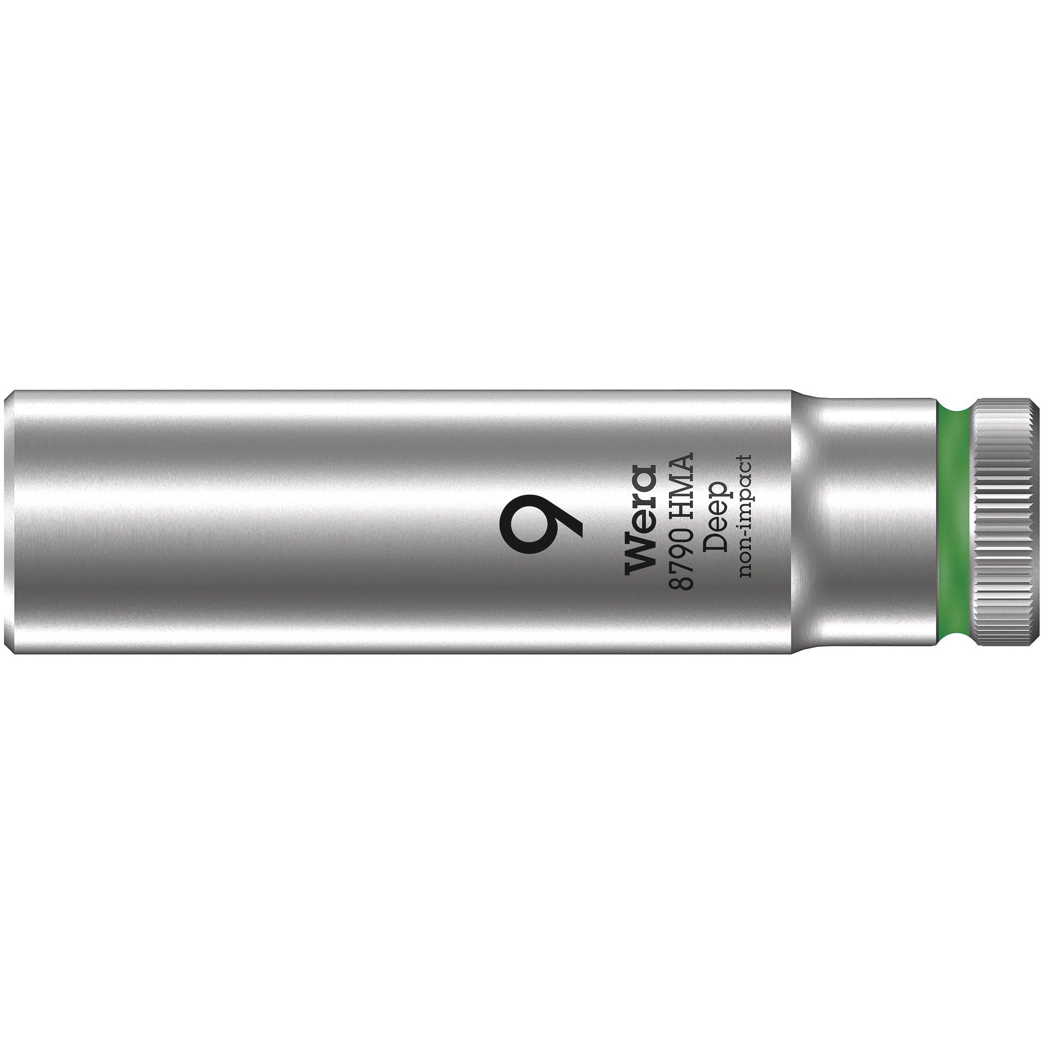 Wera 8790 HMA Deep 1/4" socket, 9 x 50 mm