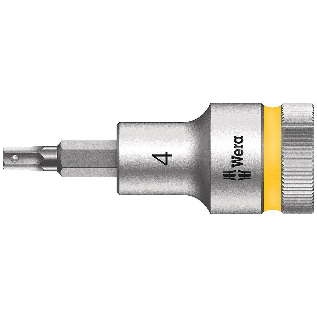 Wera 8740 C HF Zyklop bit socket with 1/2" drive with holding function, 4 x 60 mm