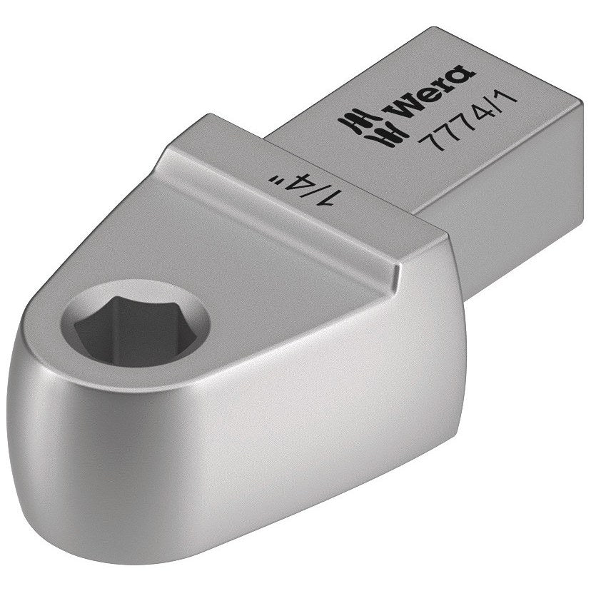Wera 7774/1 Bit adapter insert, 1/4", 9x12 mm, 9x12 x 1/4" x 41.85 mm