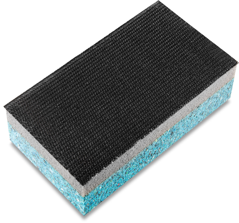 Soft/hard hand sanding block, siafast 125x38mm