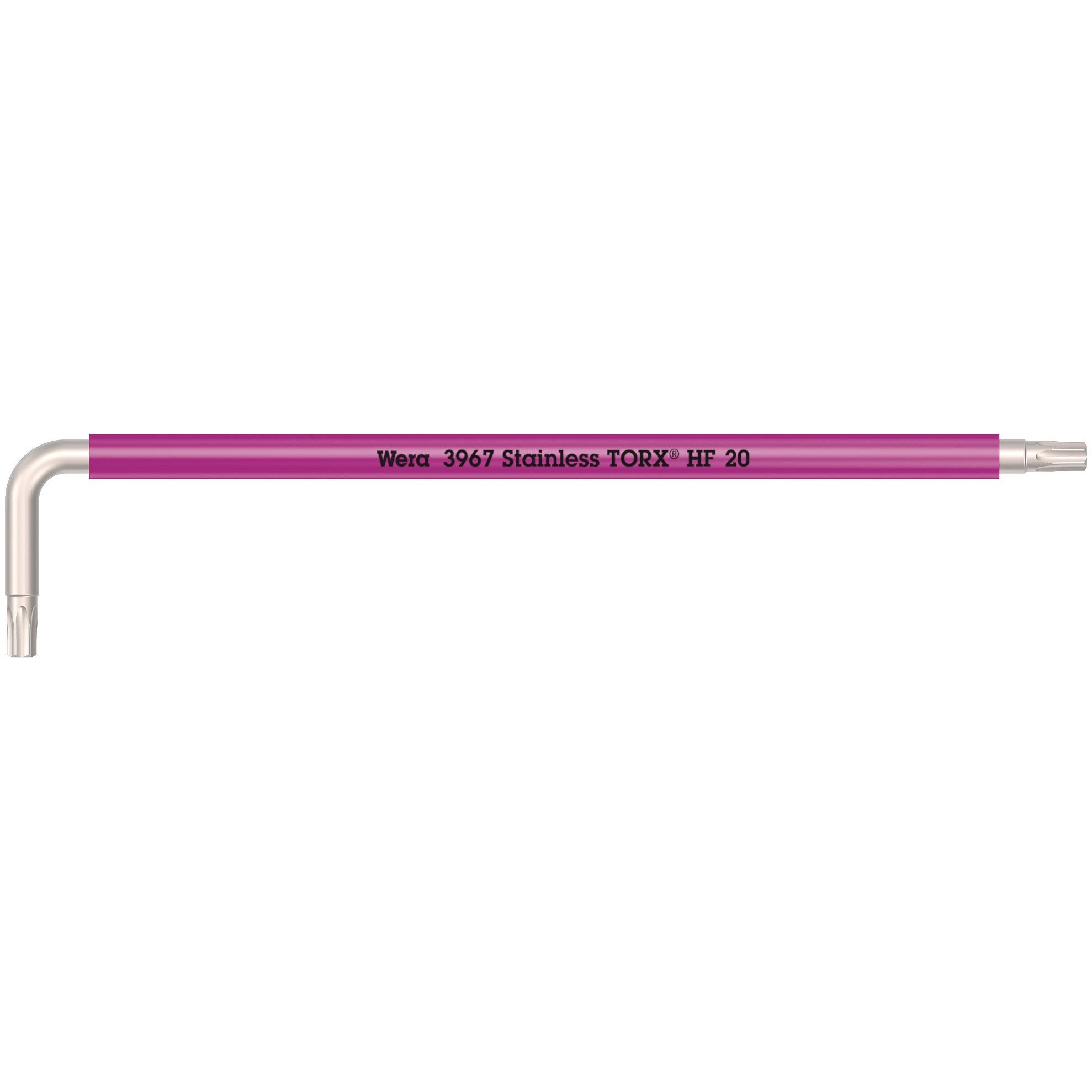 Wera 3967 SXL TORX® HF L-key Multicolour with holding function, long, stainless, TX 20