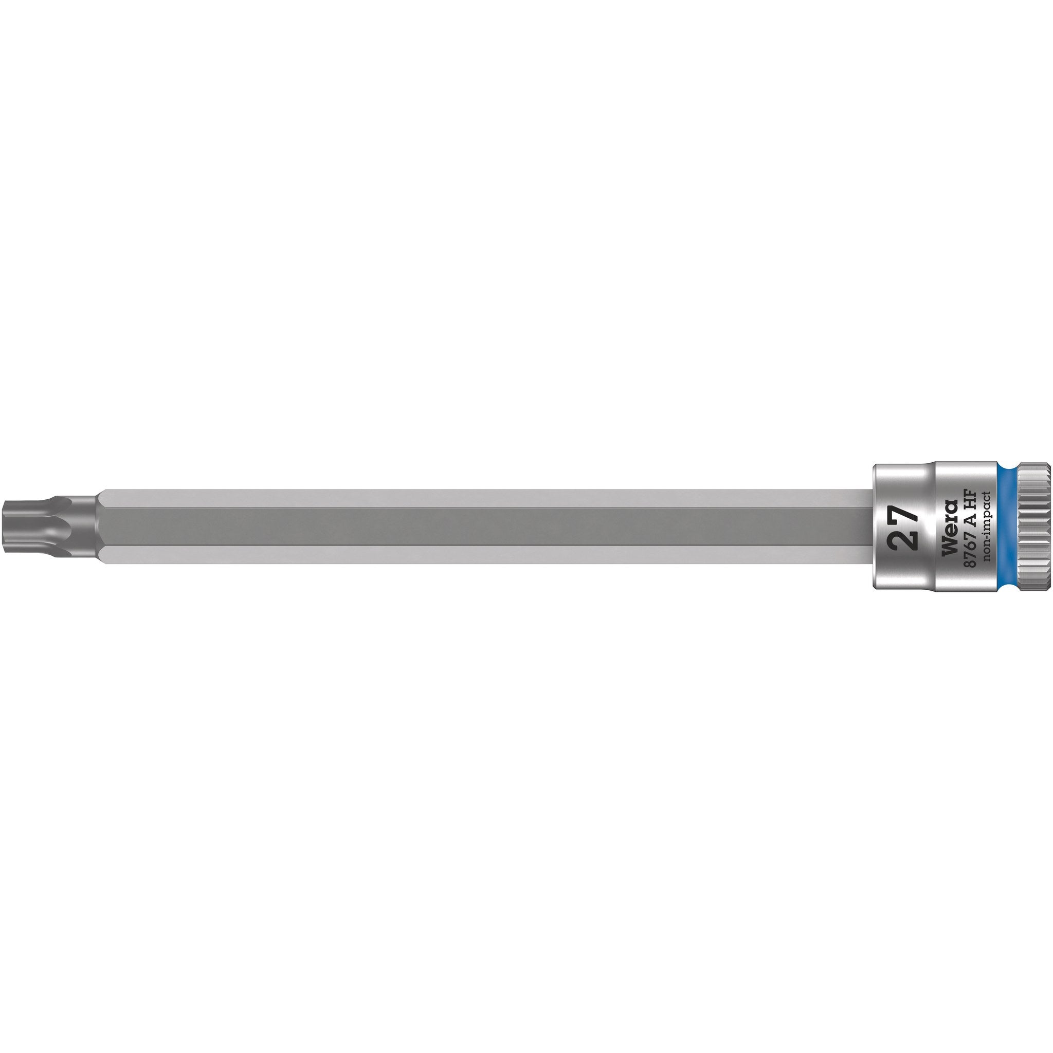Wera 8767 A HF TORX® Zyklop bit socket with holding function, 1/4" drive, TX 27 x 100