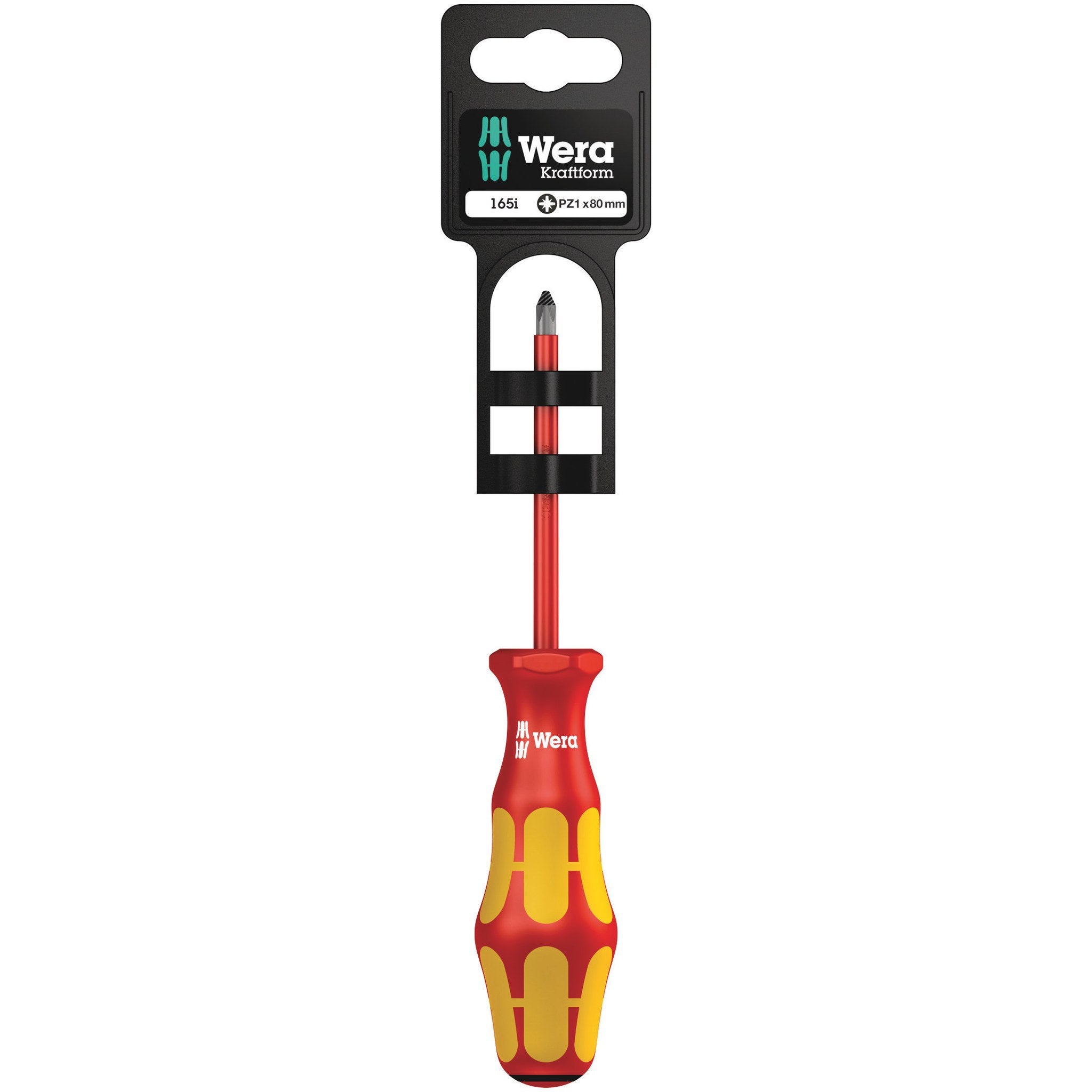 Wera 165 i PZ SB VDE Insulated screwdriver for Pozidriv screws, PZ 1 x 80 mm