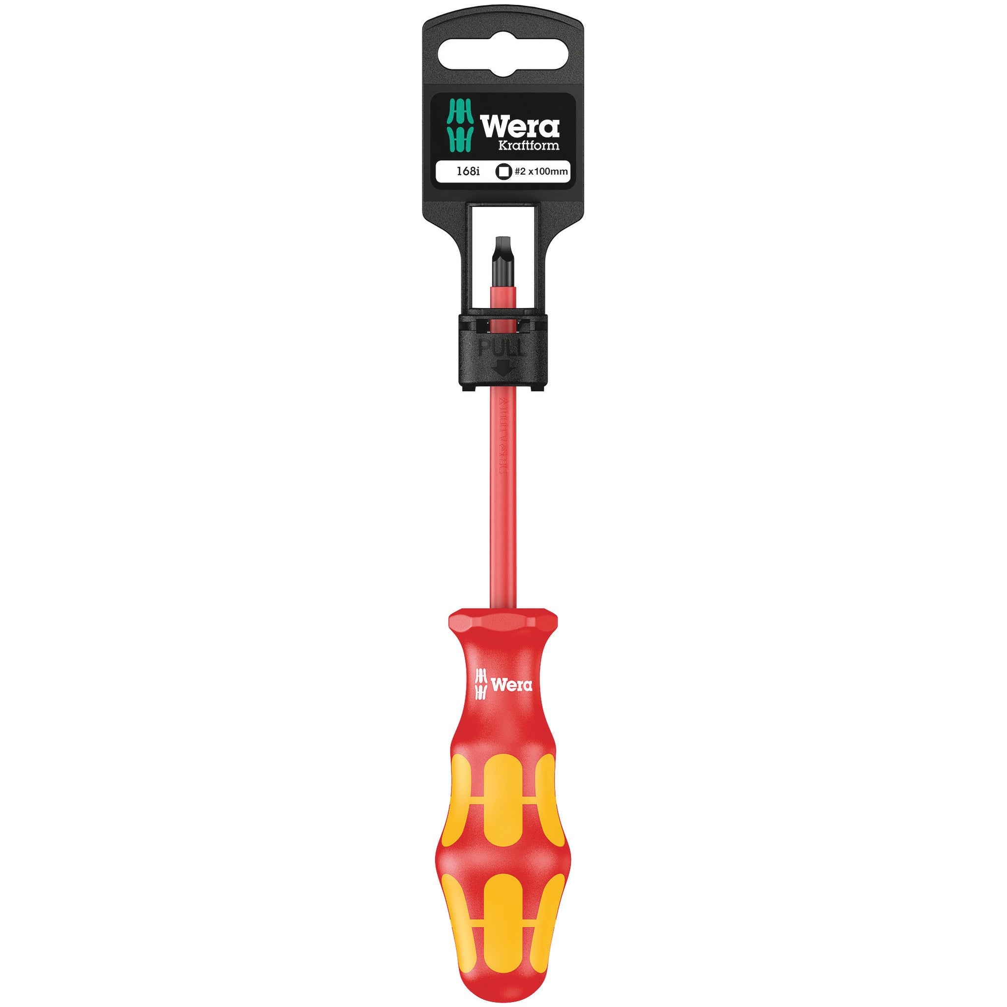 Wera 168 i SB VDE Insulated screwdriver for square socket head screws, # 2 x 100 mm