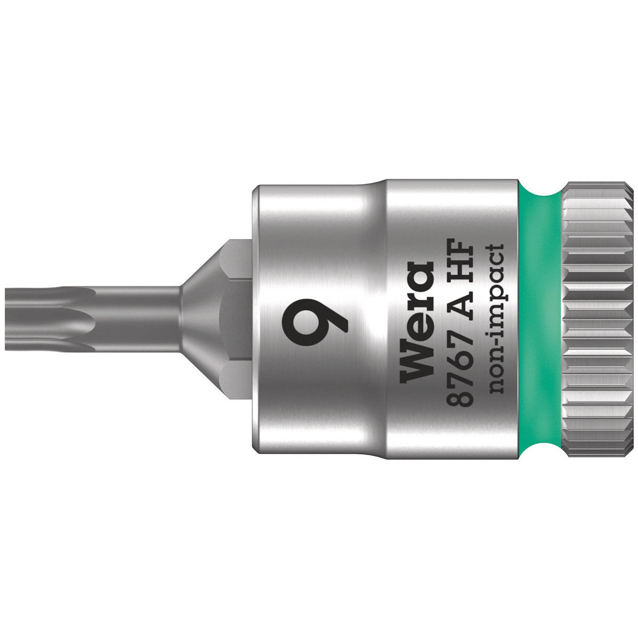 Wera 8767 A HF TORX® Zyklop bit socket with holding function, 1/4" drive, TX 9 x 28 mm