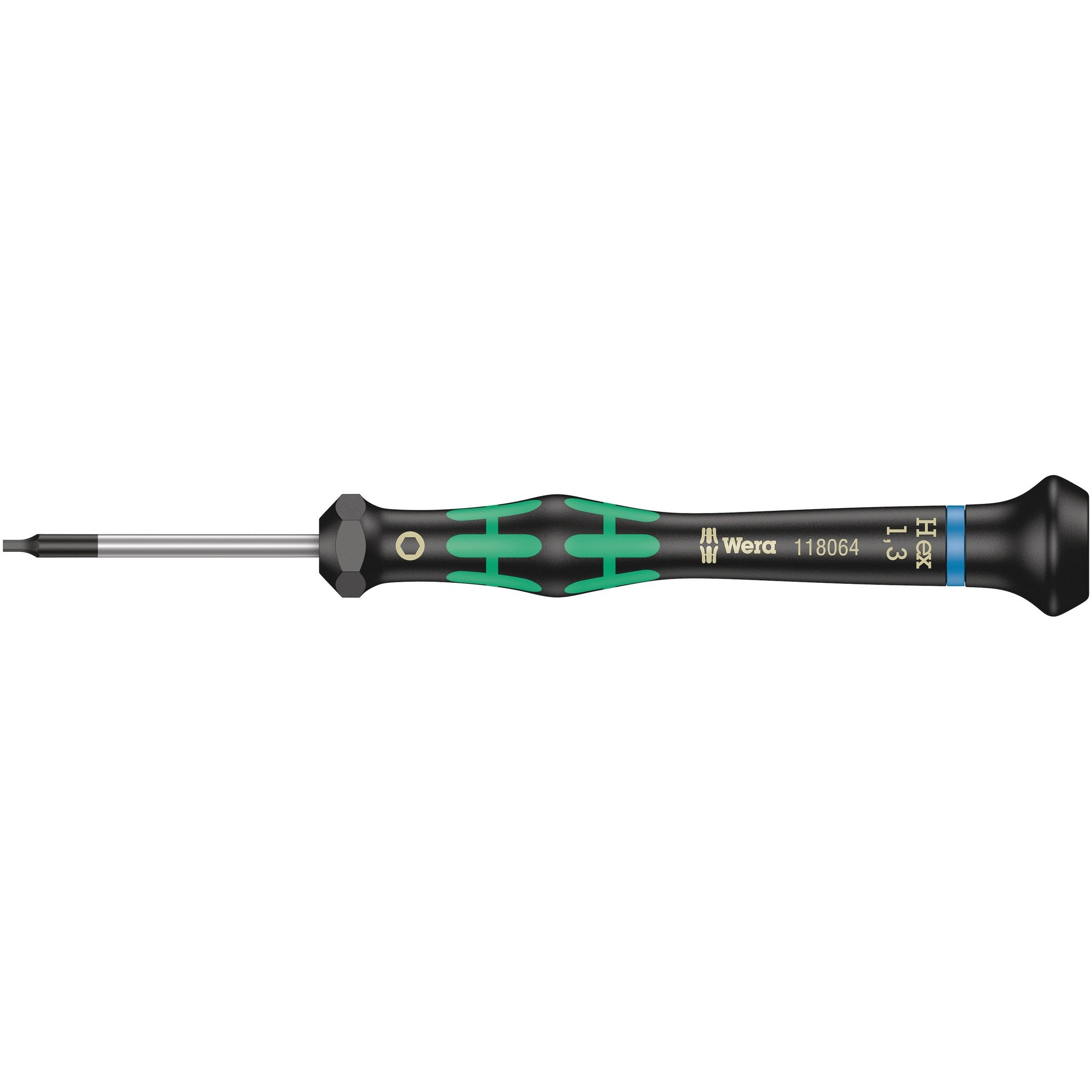 Wera 2054 Screwdriver for hexagon socket screws for electronic applications, 1.3 x 40