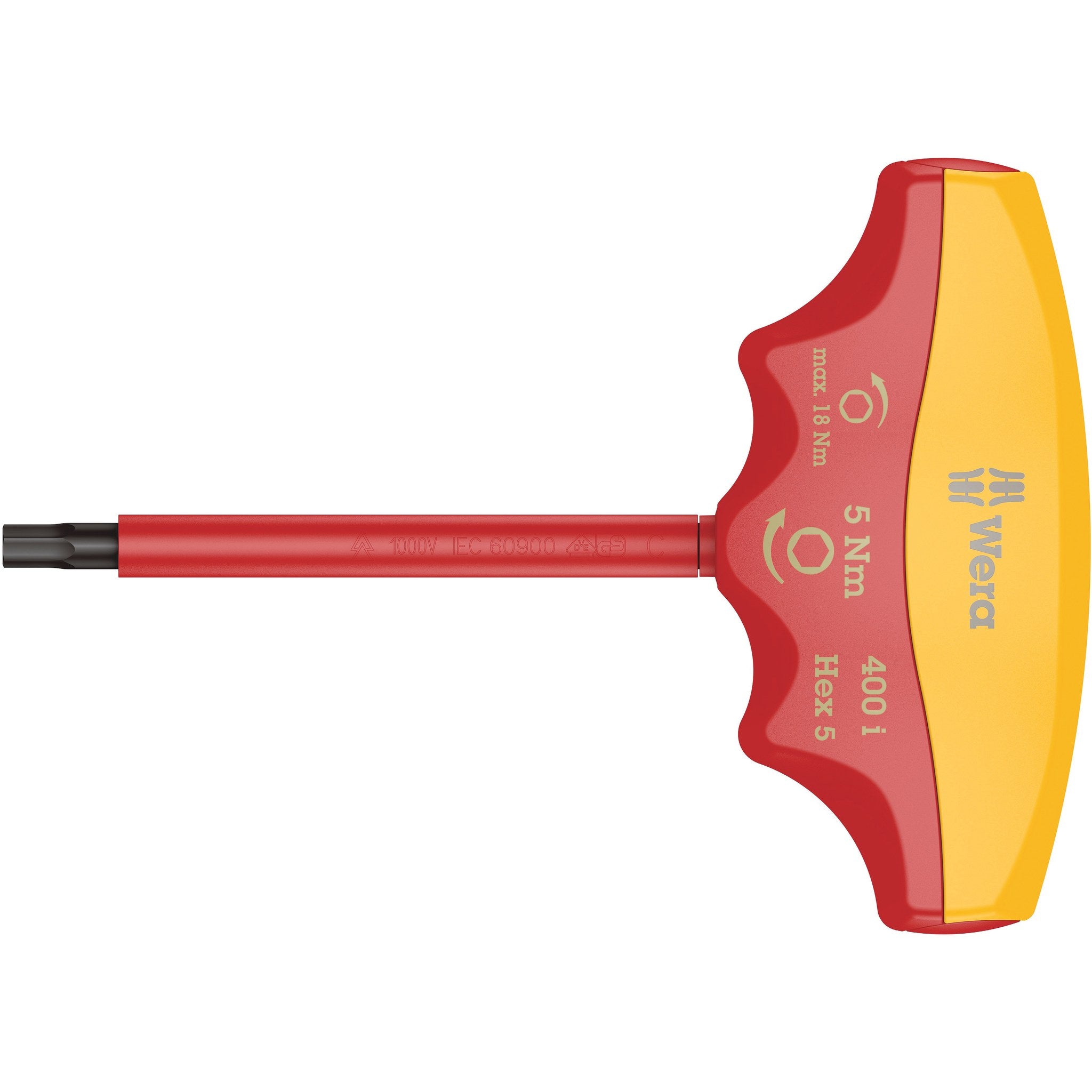 Wera 400 i VDE Hex Insulated torque-indicator, 4 mm x 5.0 Nm