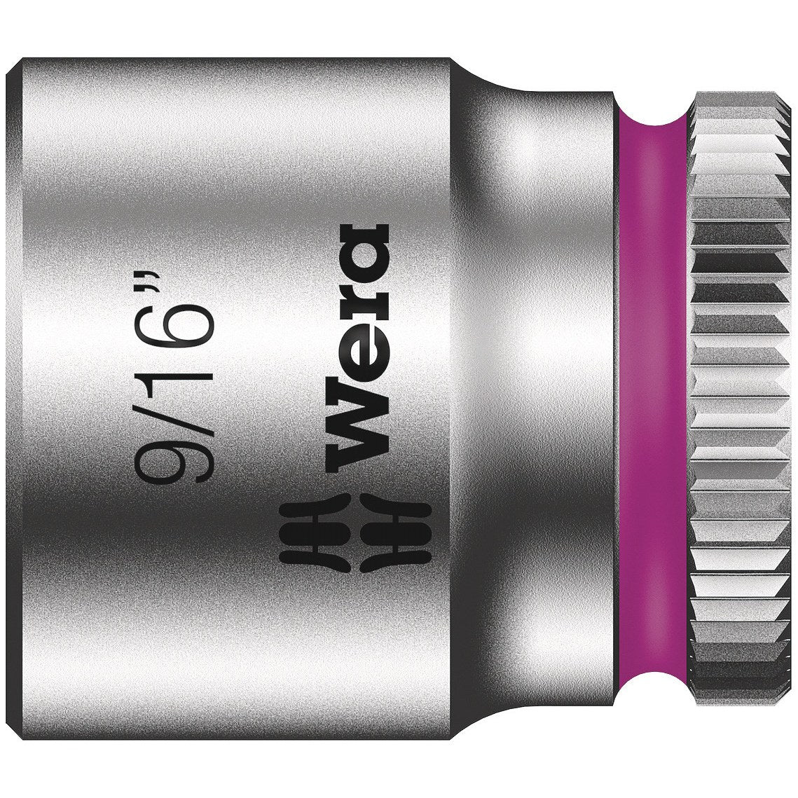 Wera 8790 HMA Zyklop 1/4" socket, 9/16" x 23 mm
