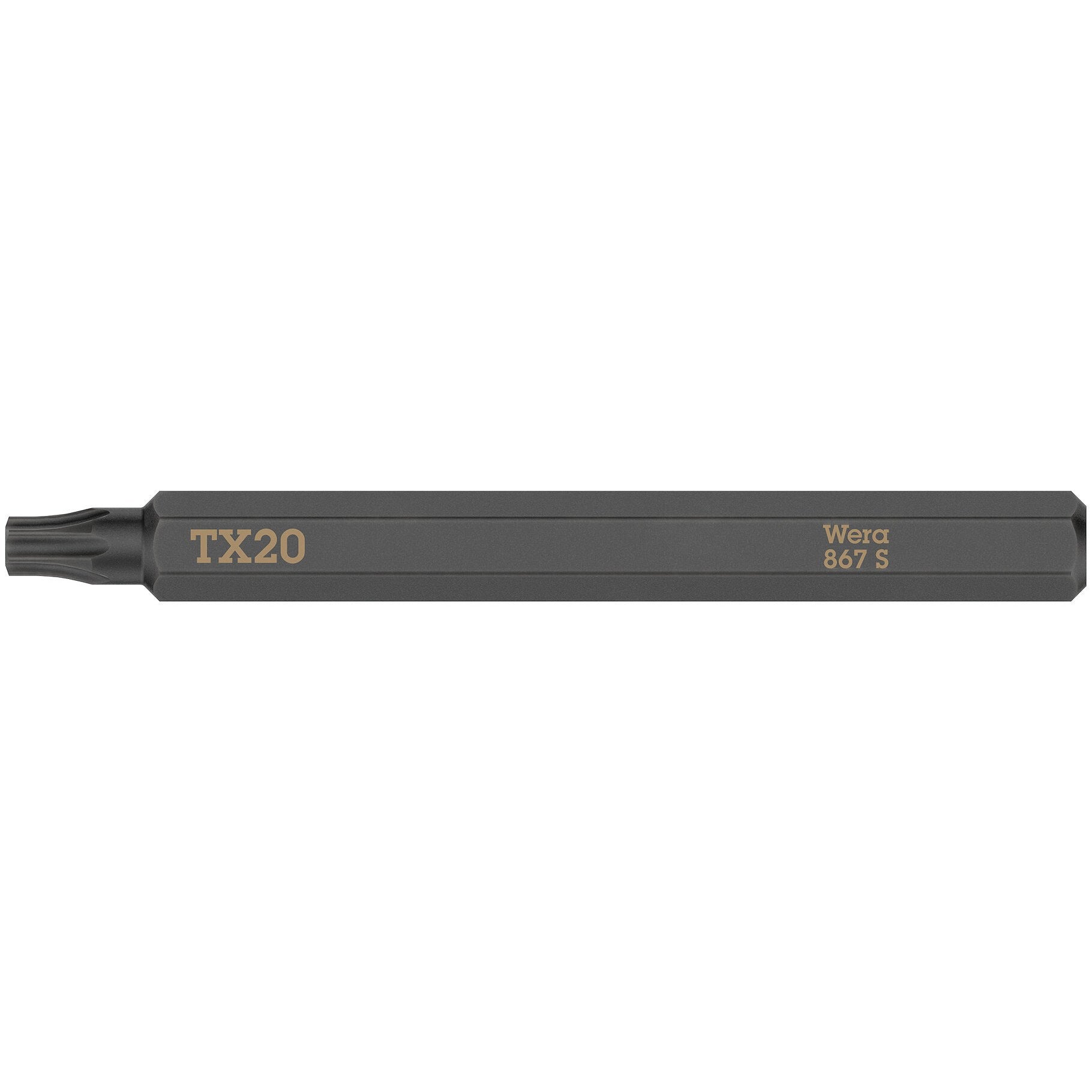 Wera 867 S TORX® bits for impact screwdrivers, TX 20 x 70 mm