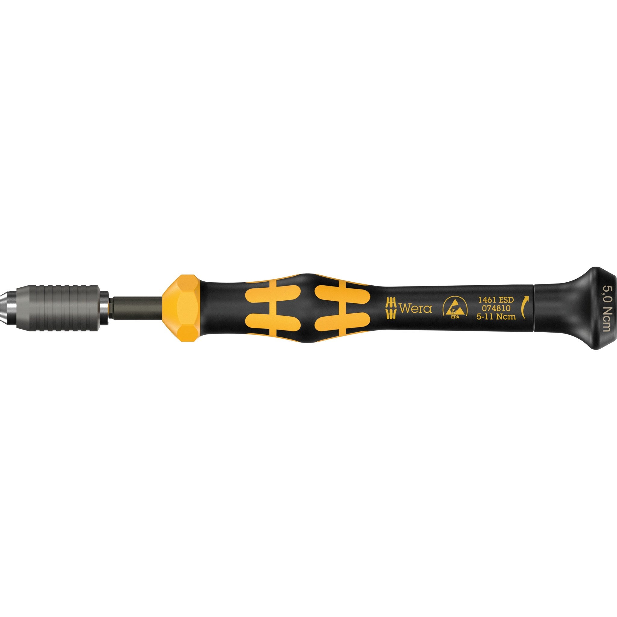 Wera 1460 ESD Kraftform Micro torque screwdrivers, with factory pre-set value