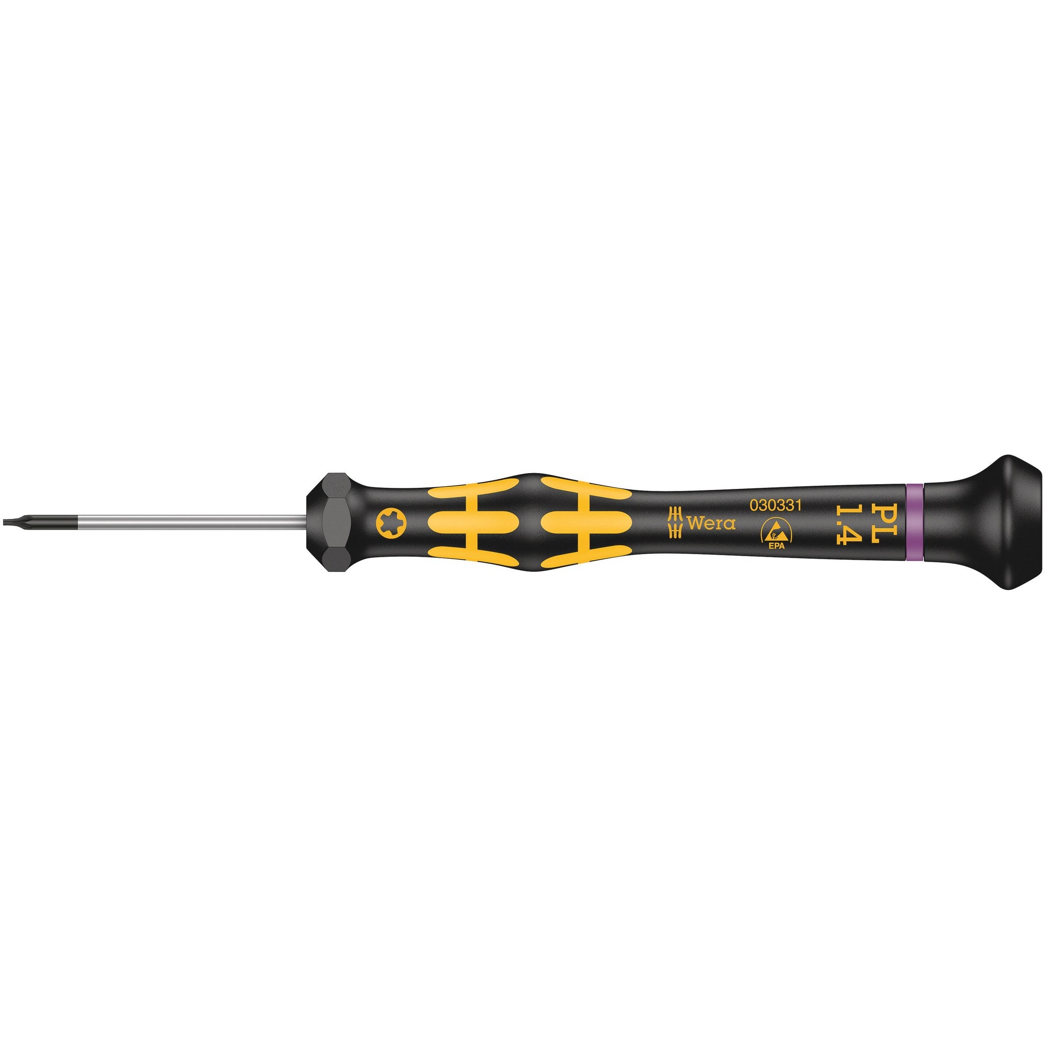 Wera 1573 Pentalobe ESD Kraftform Micro screwdriver, PL 1.4 x 40 mm