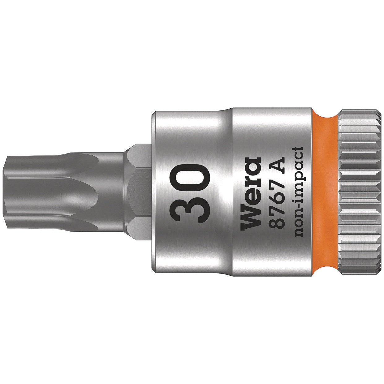 Wera 8767 A TORX® Zyklop bit socket, 1/4" drive, TX 30 x 28 mm