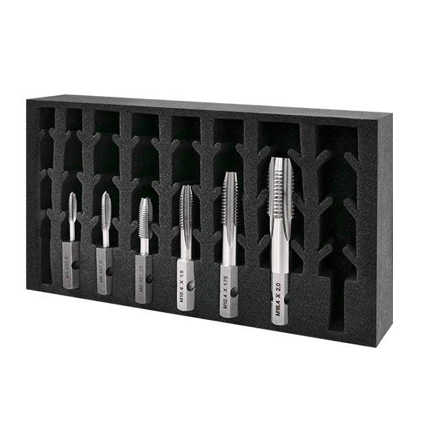 HMT VersaDrive Oversize Galv ImpactaTap 6 Pc InsertFoam Set: M5.4, M6.4, M8.4, M10.4, M12.4, M16.4