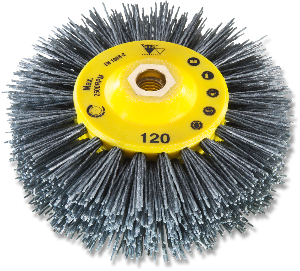 Circular brush with grit M14 Ø140mm P80