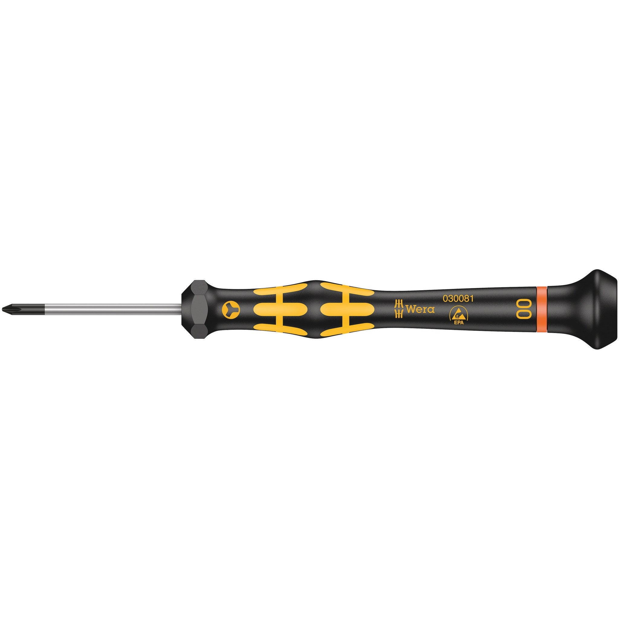 Wera 1572 ESD Kraftform Micro screwdriver for Microstix® screws, 00 x 40 mm