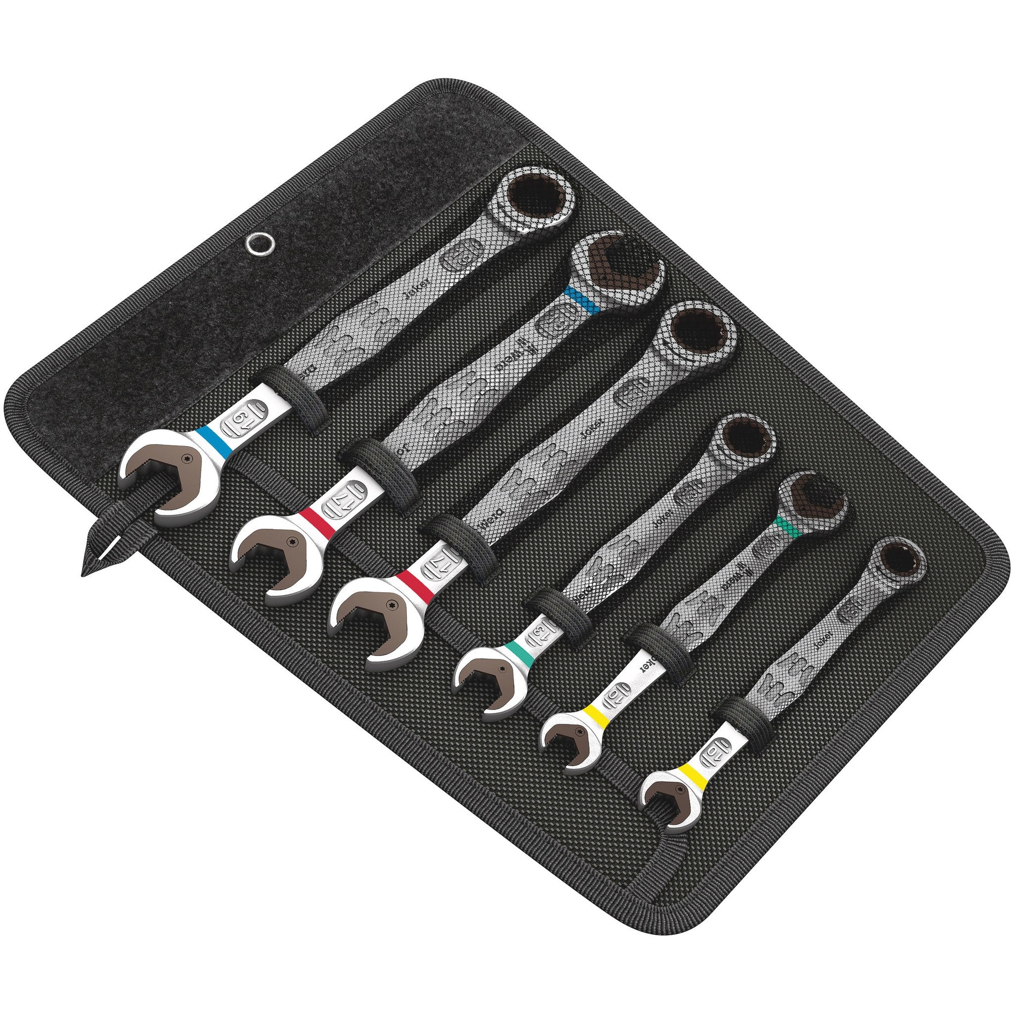 Wera 6000/6002 Joker 6 Set 1 Ratcheting combination / double open-end wrenches set,