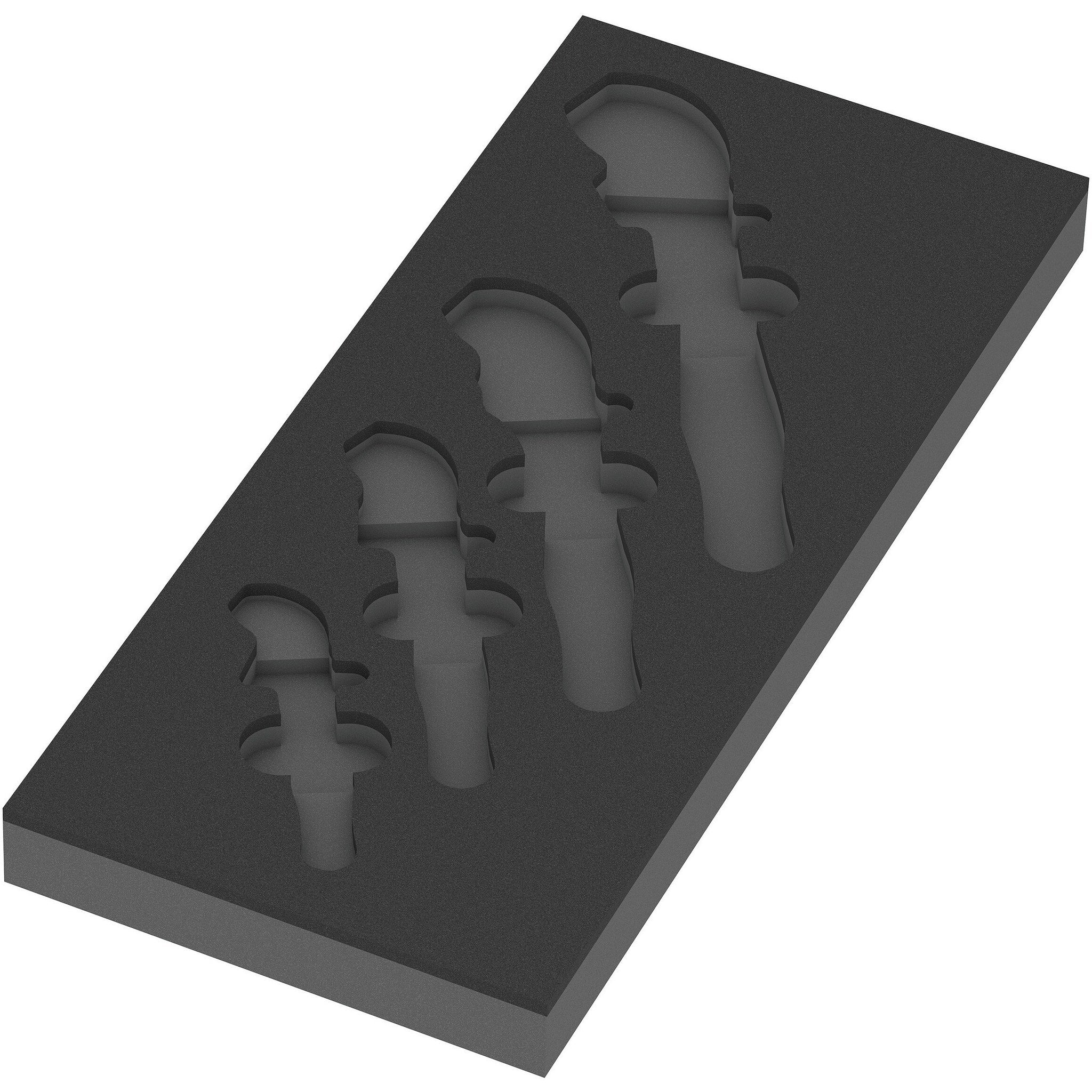 Wera 9834 Foam insert 6004 Joker VDE set 1, empty, 172 x 30 x 392 mm