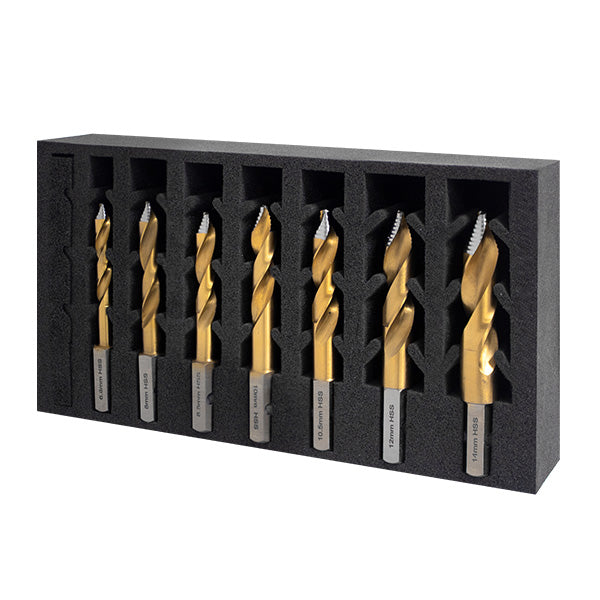 HMT VersaDrive TurboTip Impact Drill Bit InsertFoam Set, 6.8, 8, 8.5, 10, 10.5, 12, 14mm