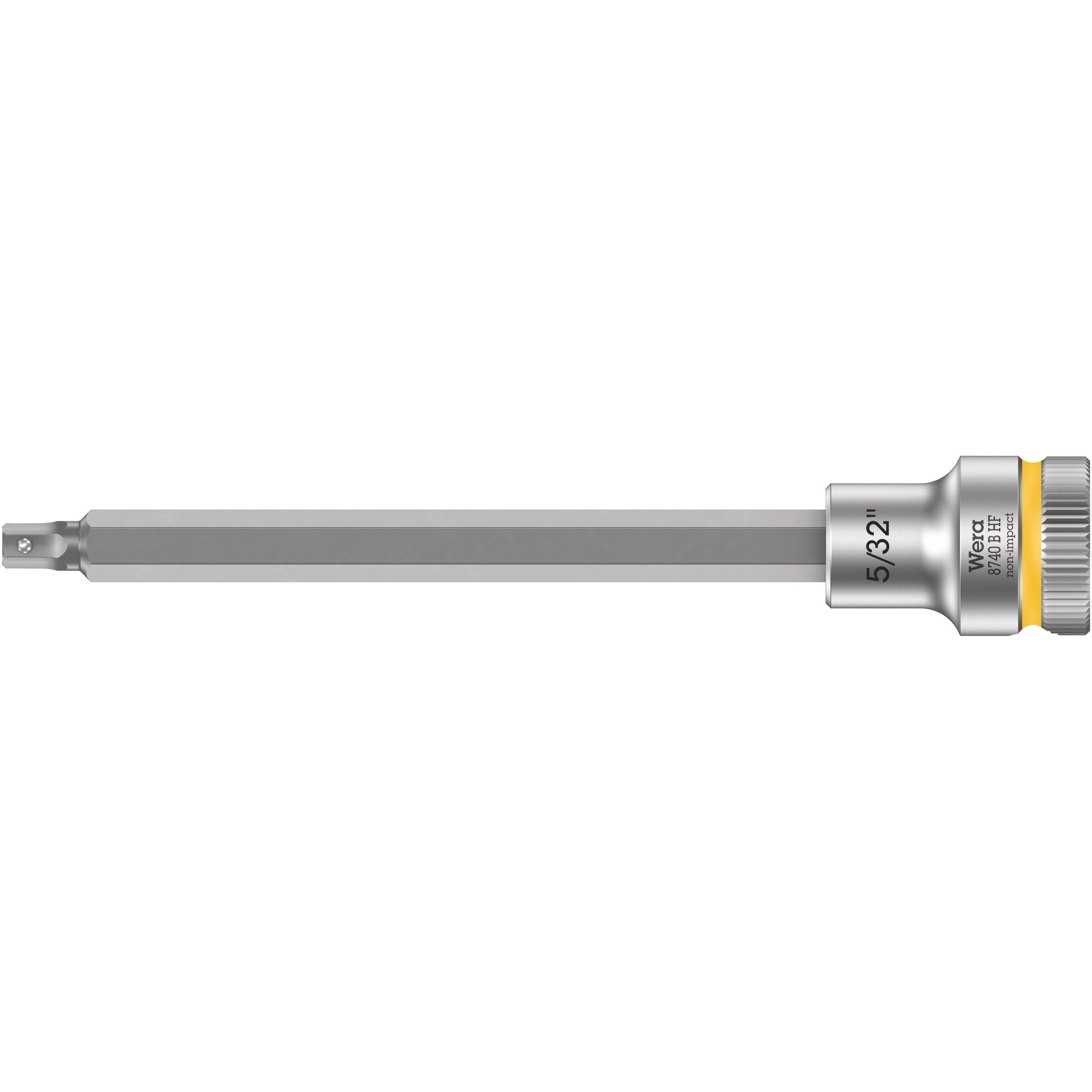 Wera 8740 B HF Zyklop bit socket with holding function, 3/8" drive, 5/32" x 107 mm