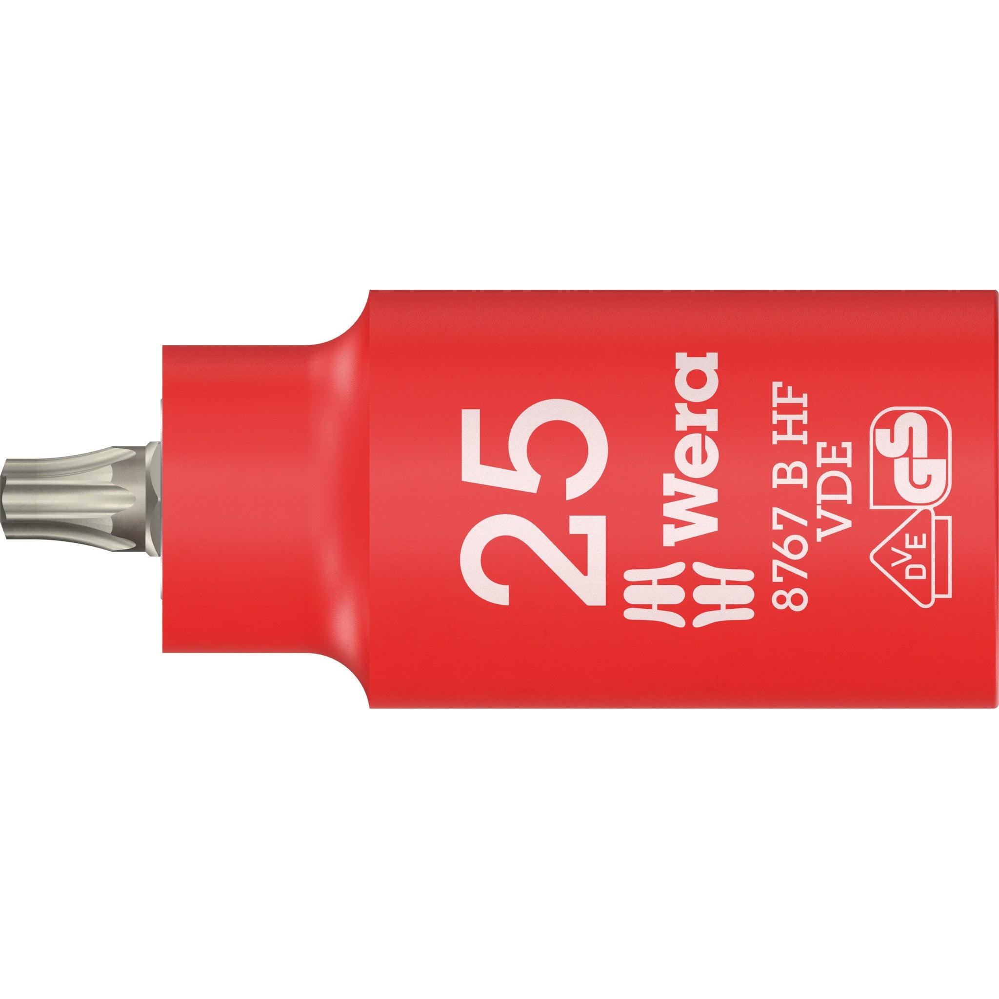 Wera 8767 B VDE HF TORX® Zyklop bit socket, insulated, with holding function, 3/8"