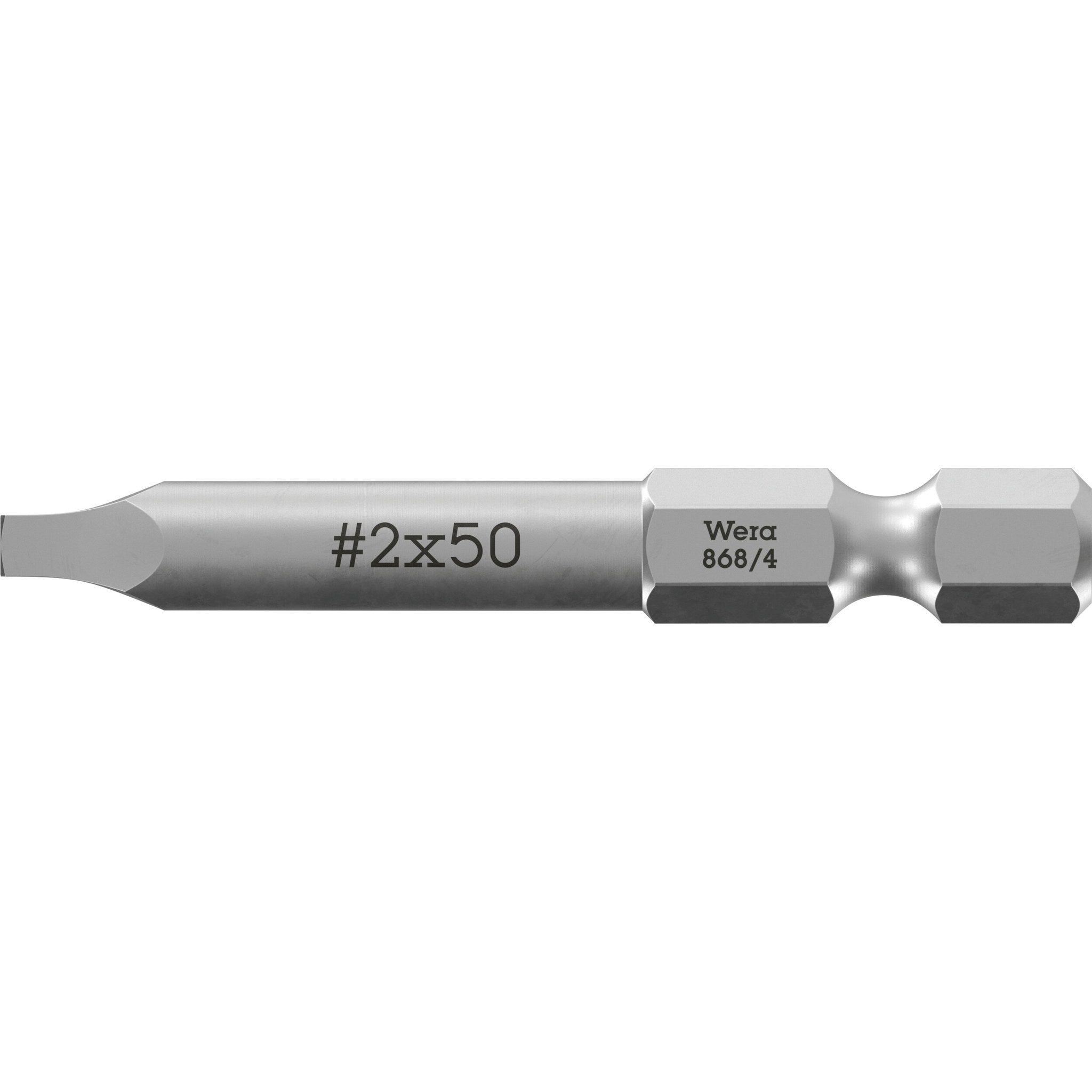 Wera 868/4 Square-Plus bits, # 2 x 50 mm