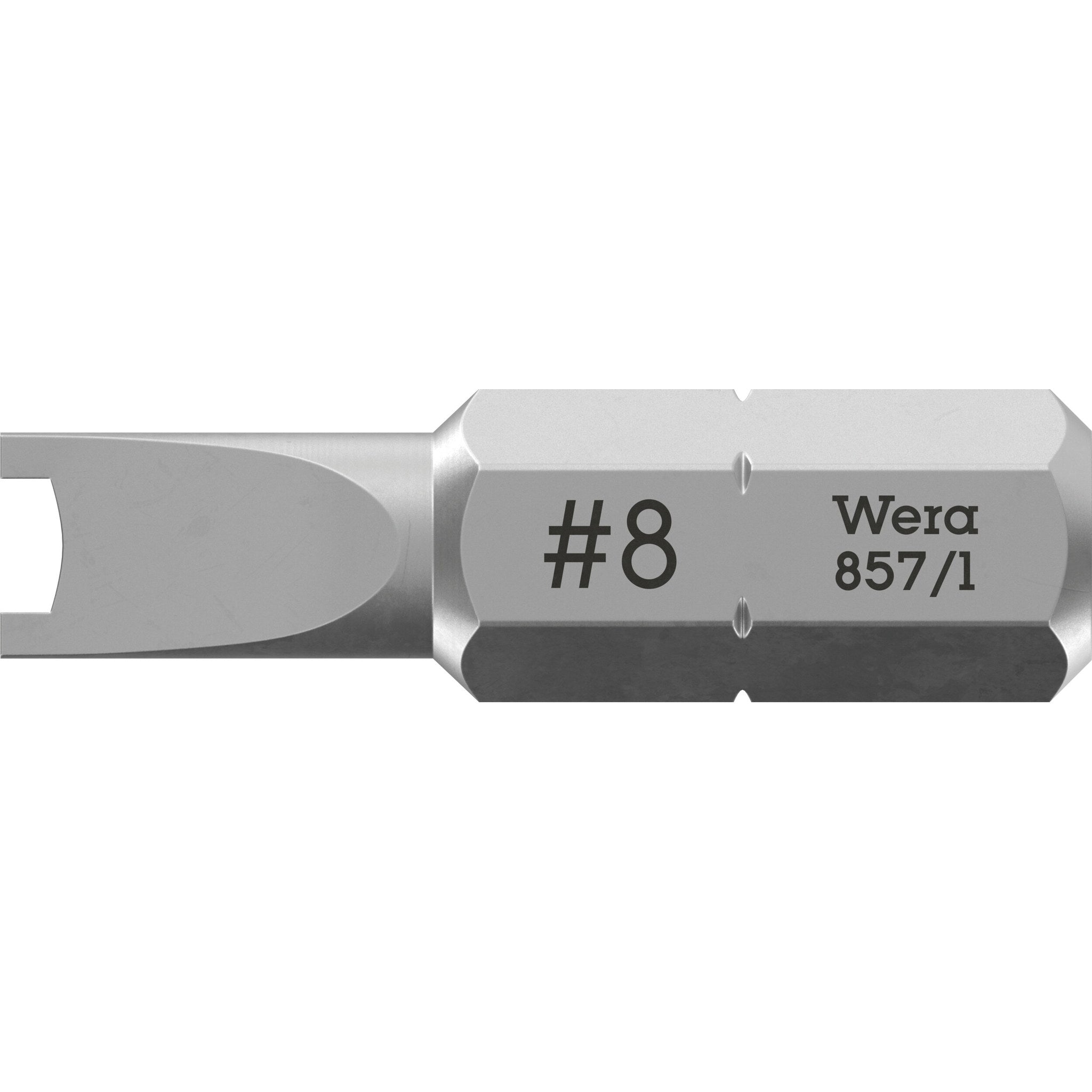 Wera 857/1 Z Spanner bits, 8 x 25 mm