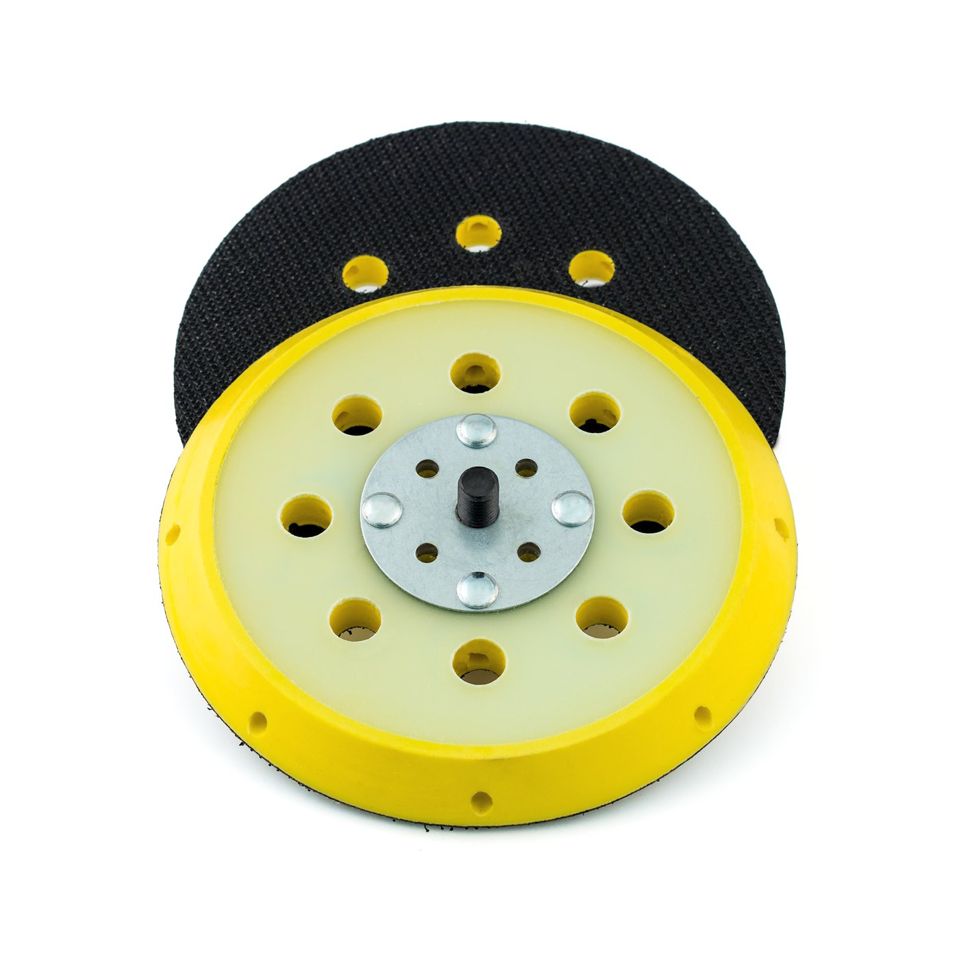 Flexipads 17060 125mm 5/16 + M8 Thread GRIP 8+1 Hole DA Orbital Sander pad