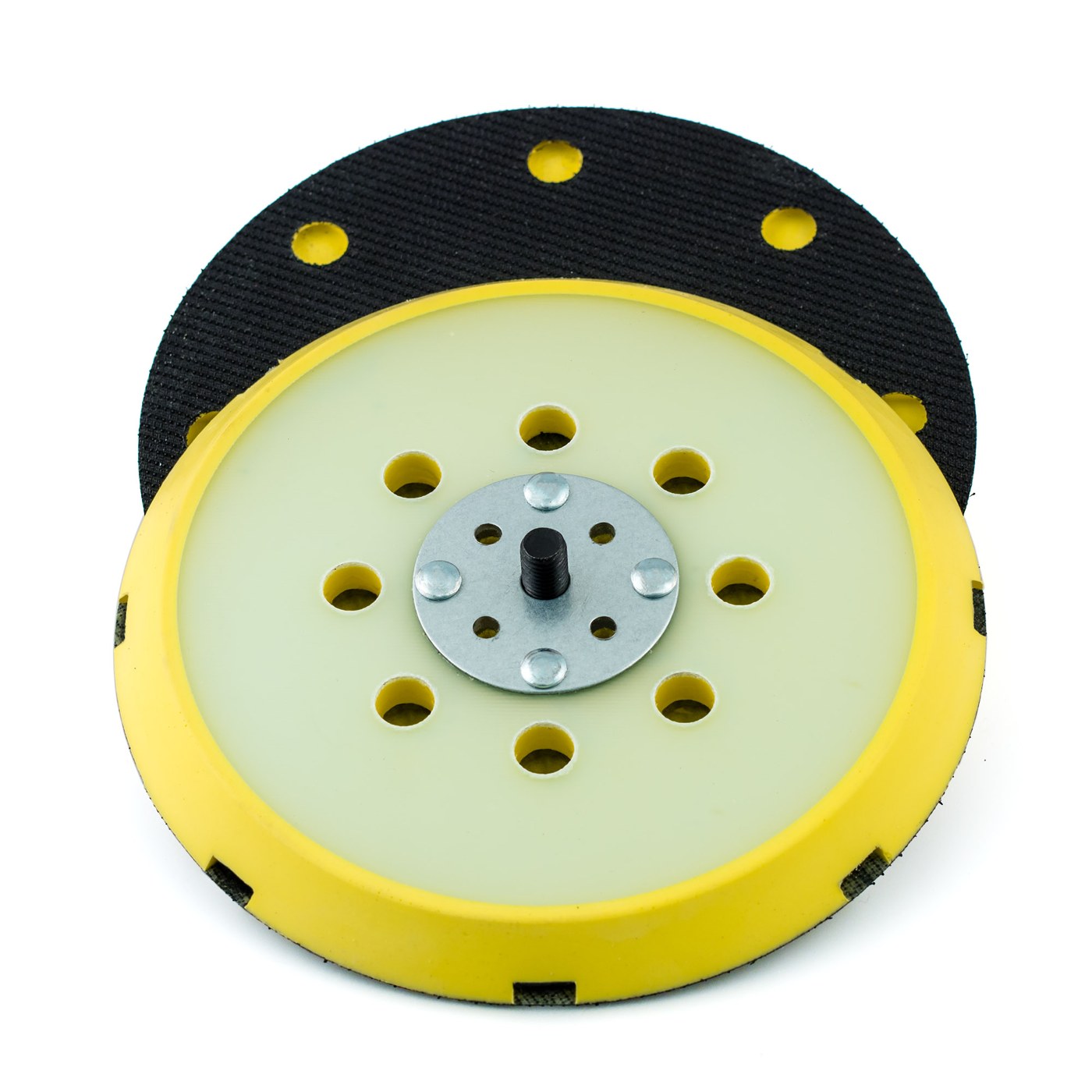 Flexipads 17095 150mm 5/16 + M8 Thread GRIP 8+1 Hole DA Orbital Sander pad
