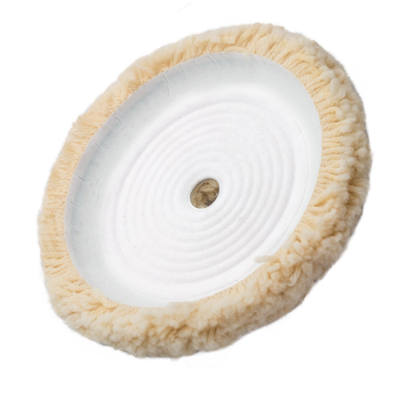 Flexipads 40431 200mm Cupped Twisted 100% Merino Wool Cutting Pad