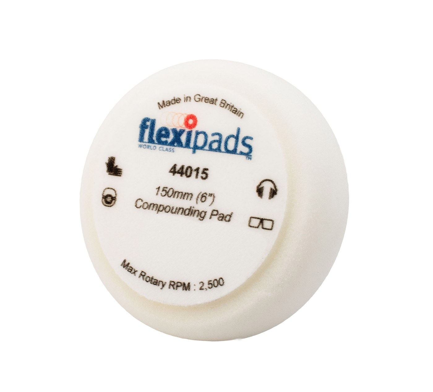 Flexipads 44015 150 x 50mm WHITE GRIP Firm Cut Foam Pad