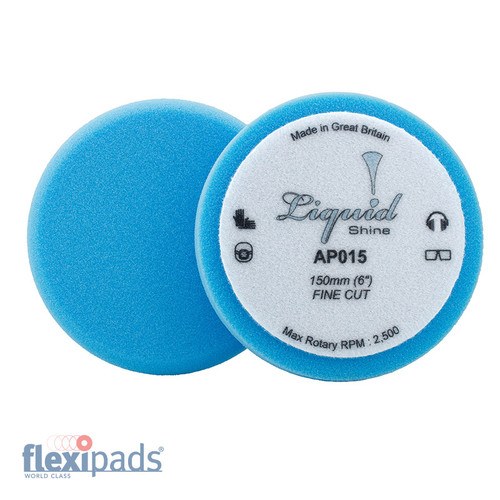 Flexipads AP015 150mm FINE CUT Foam Pad Blue (Pack of 2)