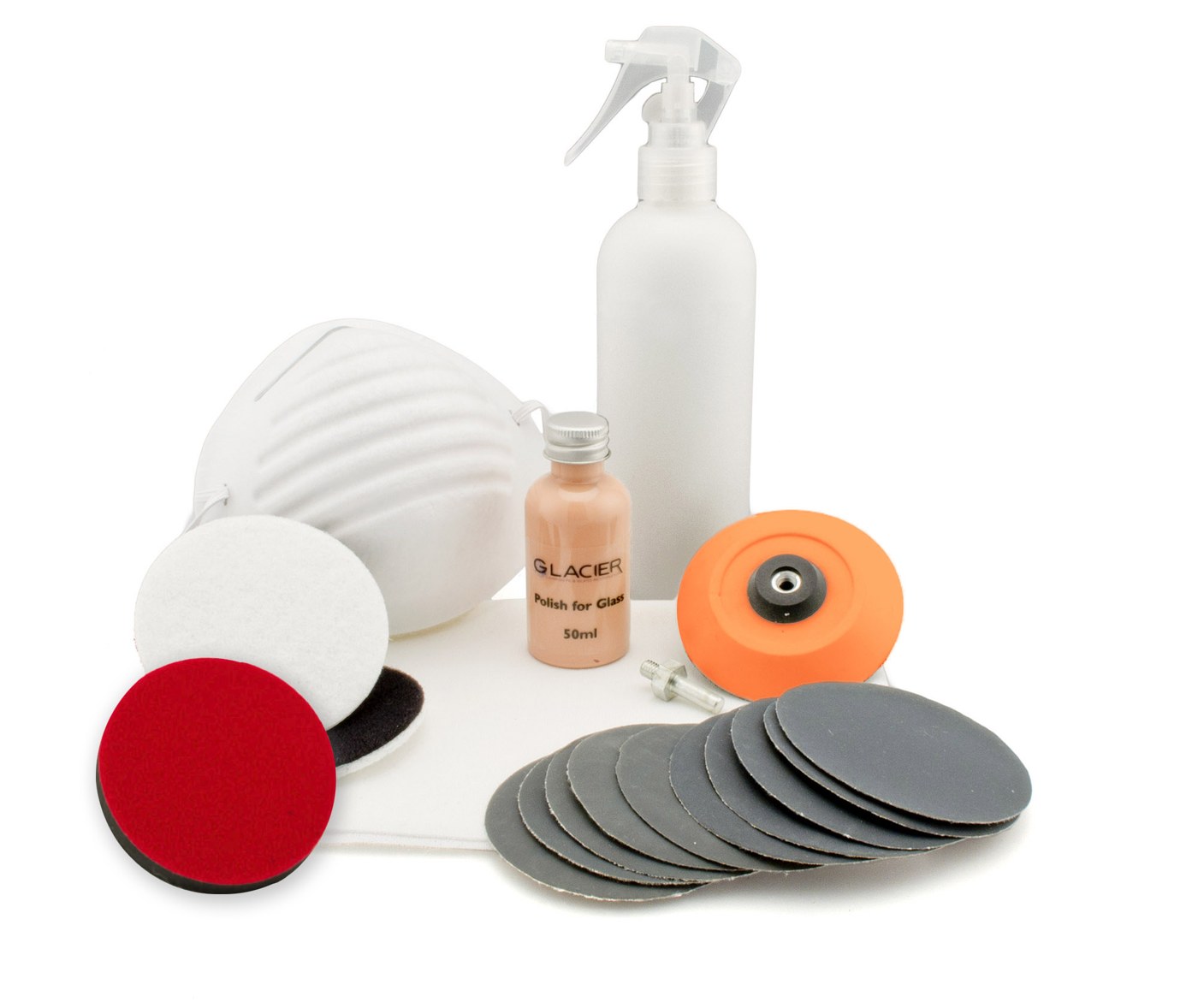 Flexipads GP202 75mm (3") Advanced Glass Polishing Kit