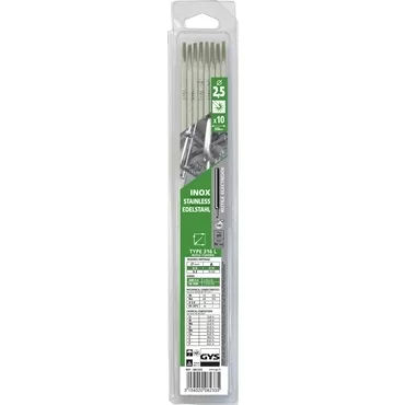 GYS 10 STAINLESS STEEL ELECTRODES - 316L - Ø2.5 (BLISTER)