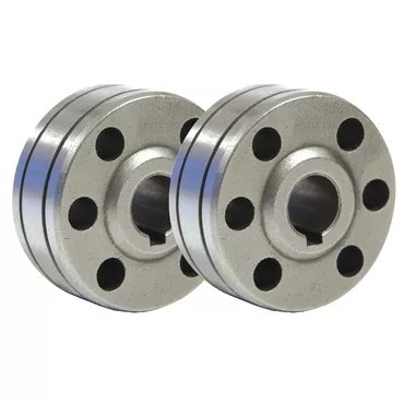 GYS SET OF 2 DRIVE ROLLS TYPE B - Ø 1/1.2 - ALUMINIUM