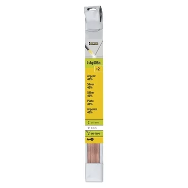 GYS 2 BRAZING RODS SILVER 40% Ø 2mm - L. 333mm