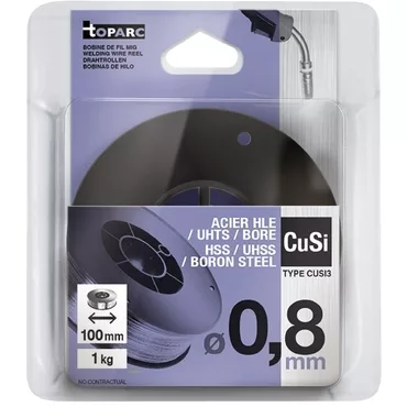 GYS MIG WIRE REEL CuSi3 Ø0.8 - 1 KG D.100 - ERCuSi-A / S Cu6560