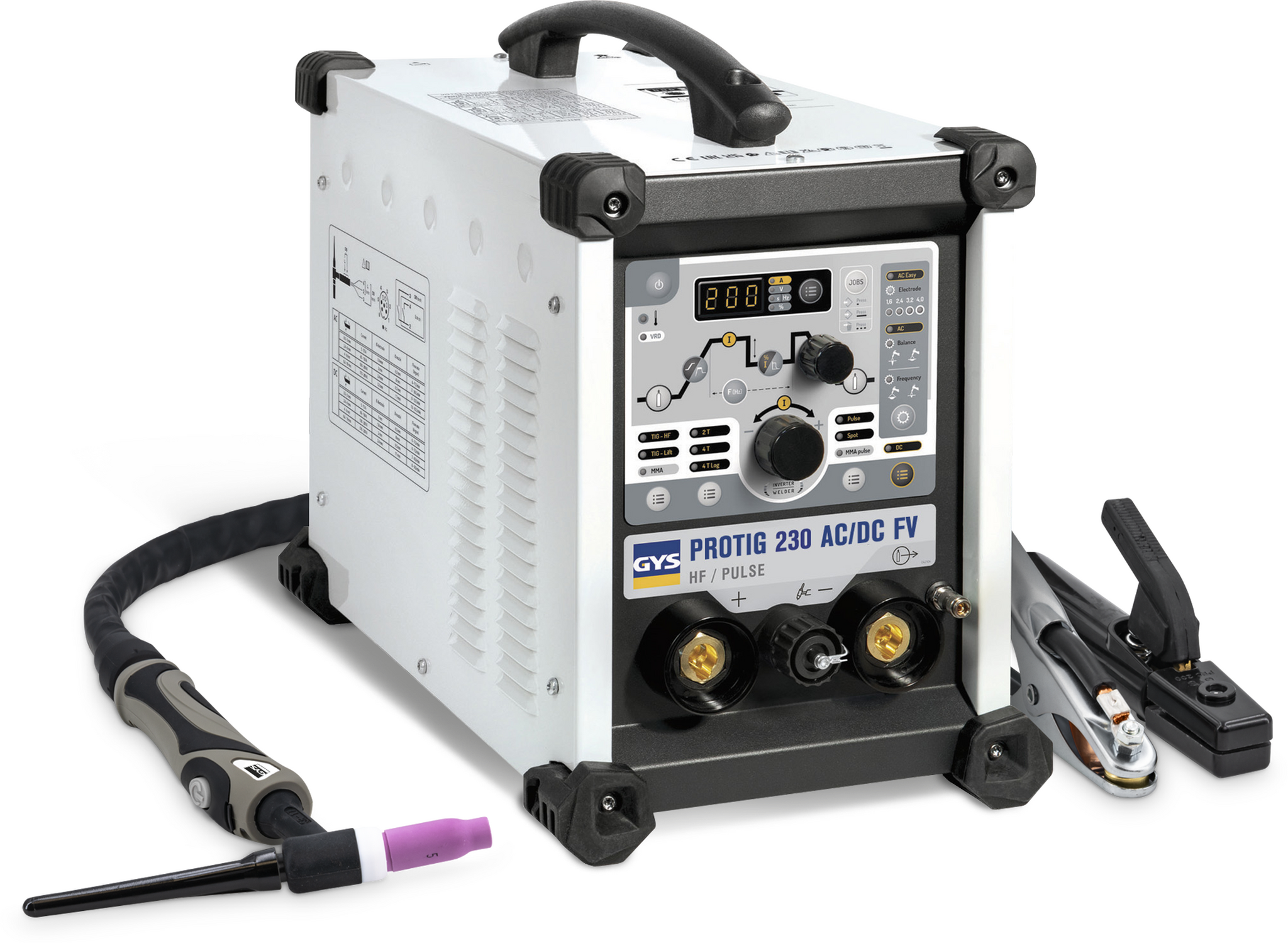 GYS PROTIG 230 AC/DC FV - WITH ACCESSORIES (TIG26B-4m)