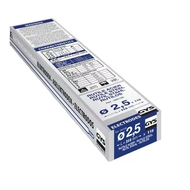 GYS 110 RUTILE ELECTRODES - STEEL- TYPE GY38 - Ø2.5