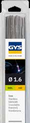 GYS 60 STAINLESS STEEL TIG RODS (308L) Ø1.6 - 1m - Plastic case 1kg
