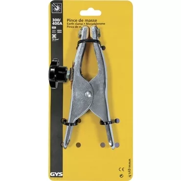 GYS EARTH CLAMP CROCO T400.70 (400A / 70mm² / BRAIDED) - on card