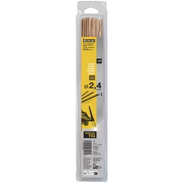 GYS 27 TIG STEEL RODS (SG2) Ø2,4 - 330mm - Blister 0,33kg