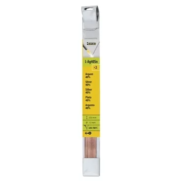 GYS 2 BRAZING RODS SILVER 40% Ø 1,5mm - L. 333mm