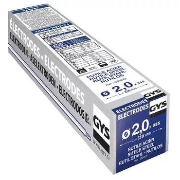GYS 355 RUTILE ELECTRODES - STEEL- TYPE GY38 - Ø2.0