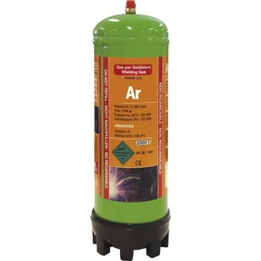 GYS DISPOSABLE GAS CARTRIDGE - PURE ARGON - 2.2L