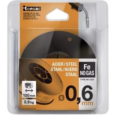 GYS MAG CORED WIRE NO GAS Ø0.6 - PLASTIC S100 0.9kg - E71T-GS