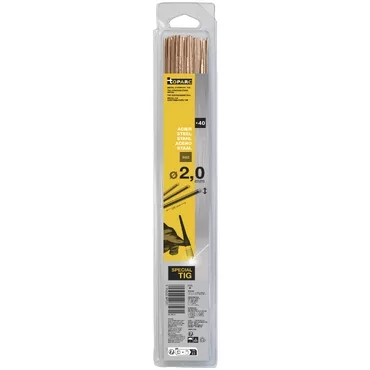 GYS TIG FILLER RODS (x40) - STEEL Ø2.0 - 0.33KG - 330mm (BLISTER)